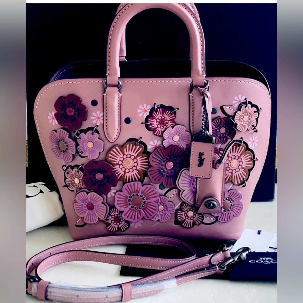 🌸COACH DAKOTAH SATCHEL TEA ROSE in DUSTY ROSE - Picture 9 of 16